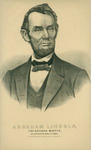 Abraham Lincoln, il martire della nazione. Assassinato il 14 aprile 1865.